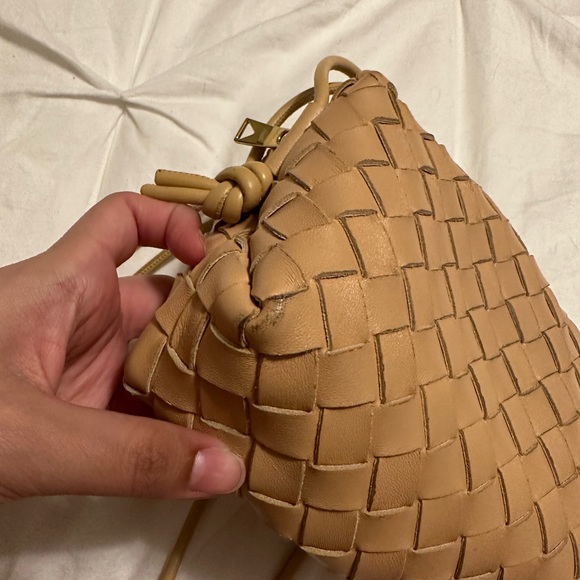 Authentic Bottega Veneta Mini Loop Camera Bag in Almond - Picture 10 of 14